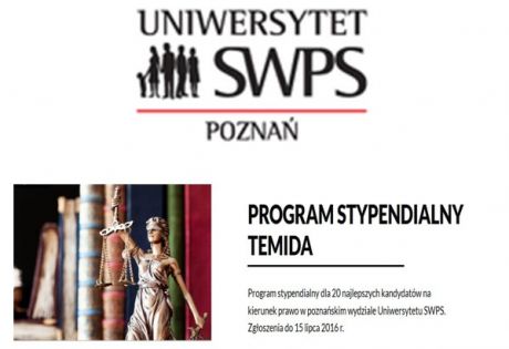 Program Stypendialny Temida w Uniwersytecie SWPS