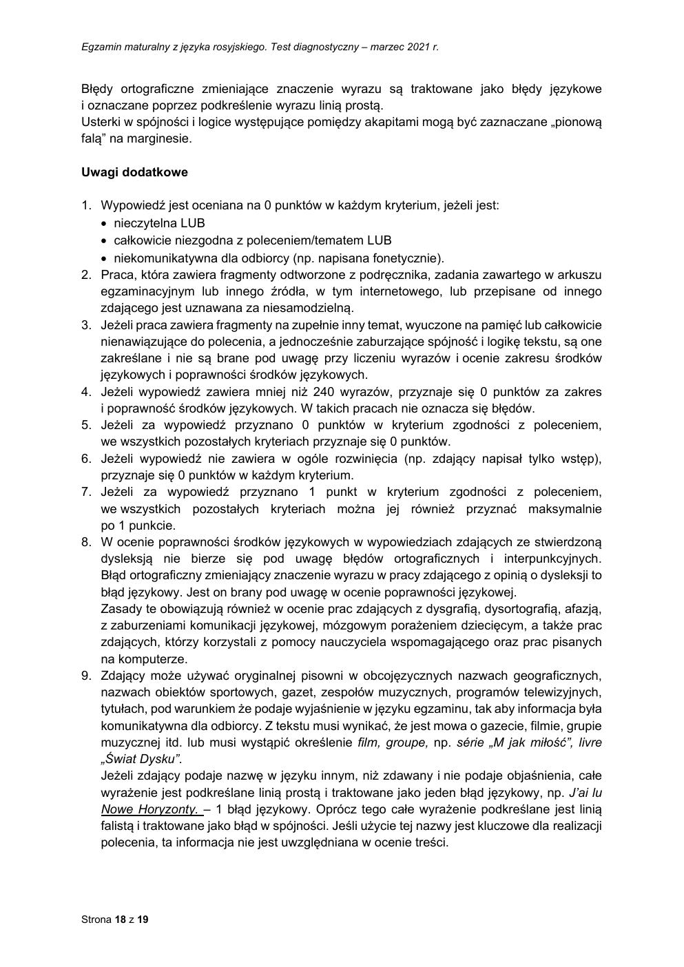 odpowiedzi - rosyjski dwujęzyczny - matura 2021 próbna-18