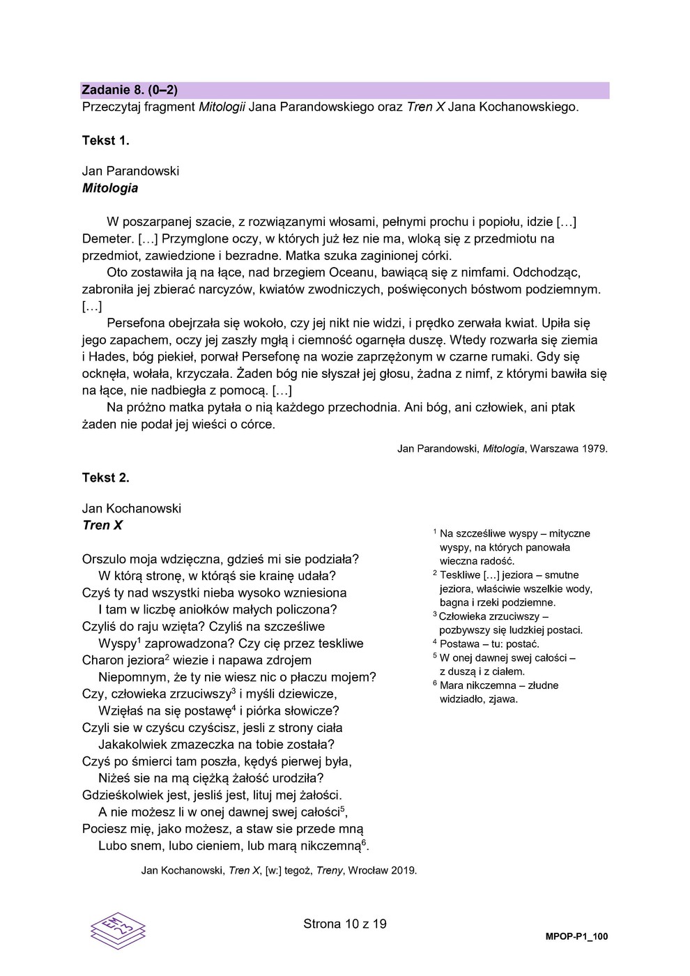 Arkusz 1 – testy - język polski podstawowy - matura 2024 - maj - 0010