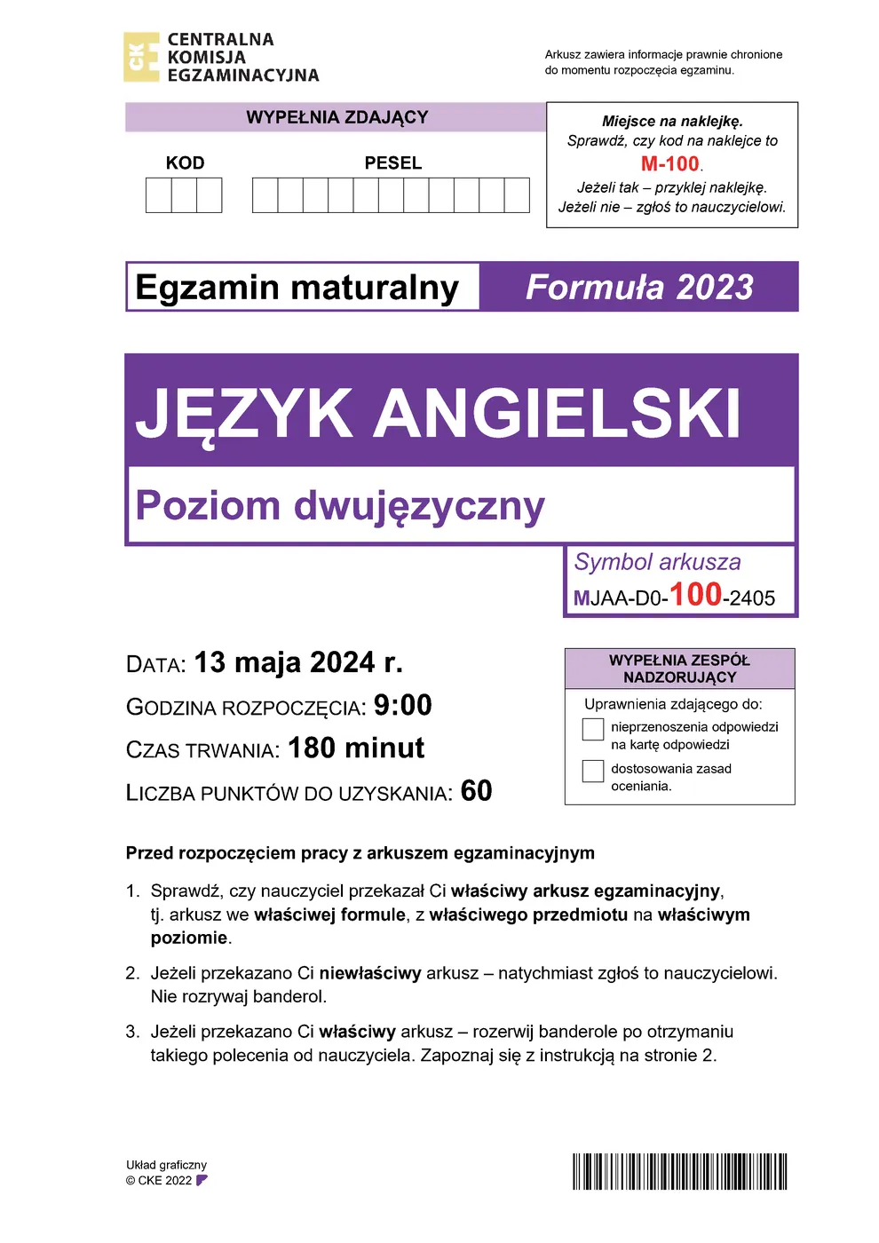 arkusz - angielski dwujęzyczny - matura 2024 - maj - 0001