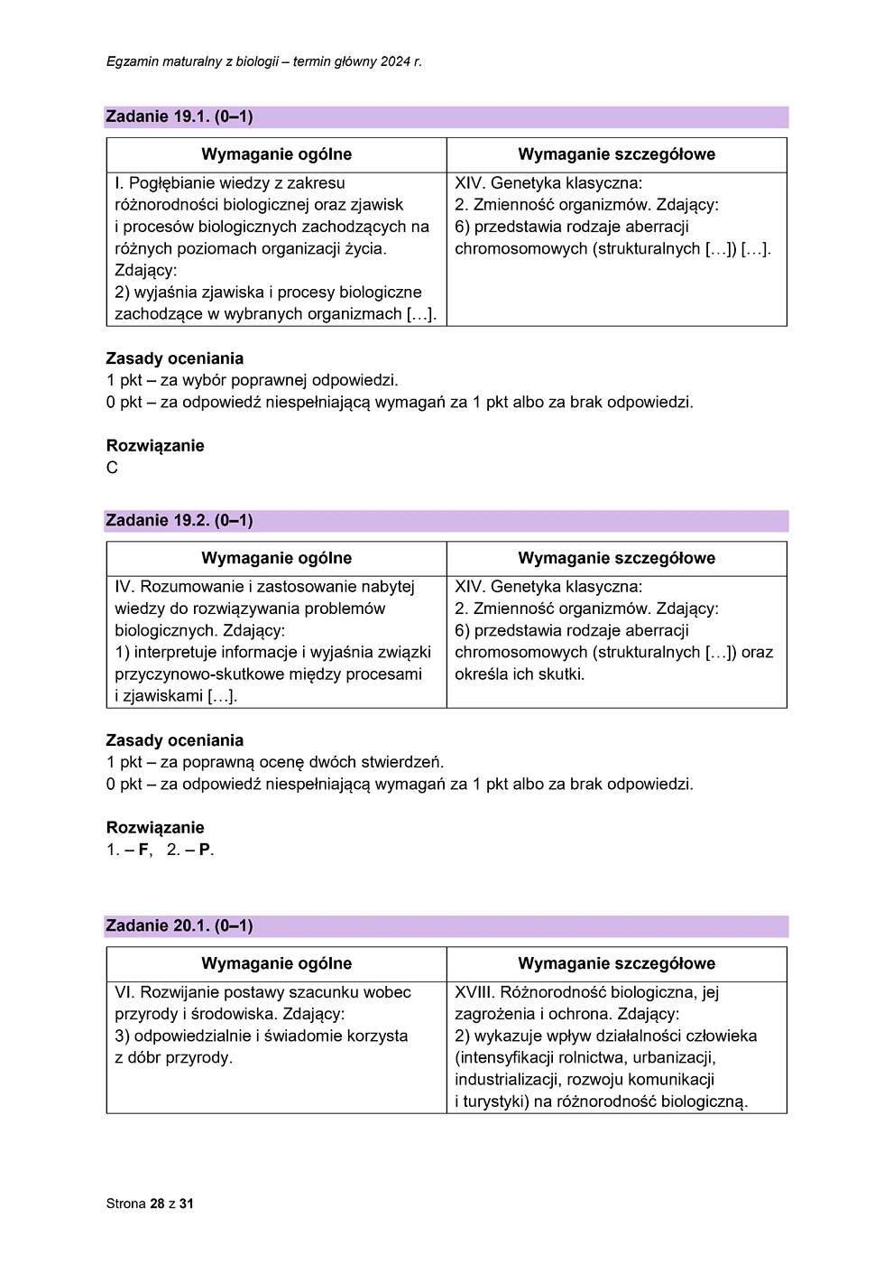 odpowiedzi - biologia - matura 2024 - maj - 0028