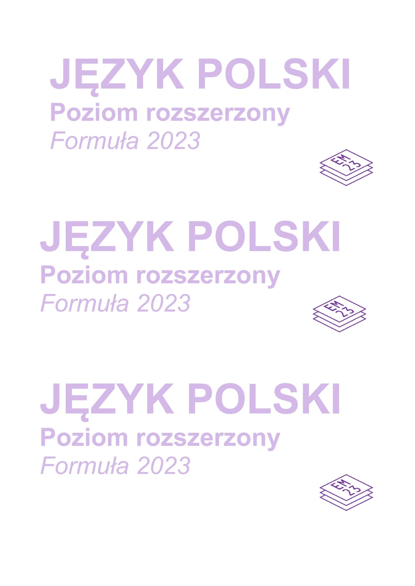 arkusz - język polski rozszerzony - matura 2025 próbna - 0020